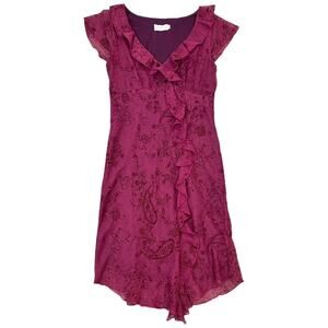 Vintage Y2K CDC Paisley Sparkly Midi Dress